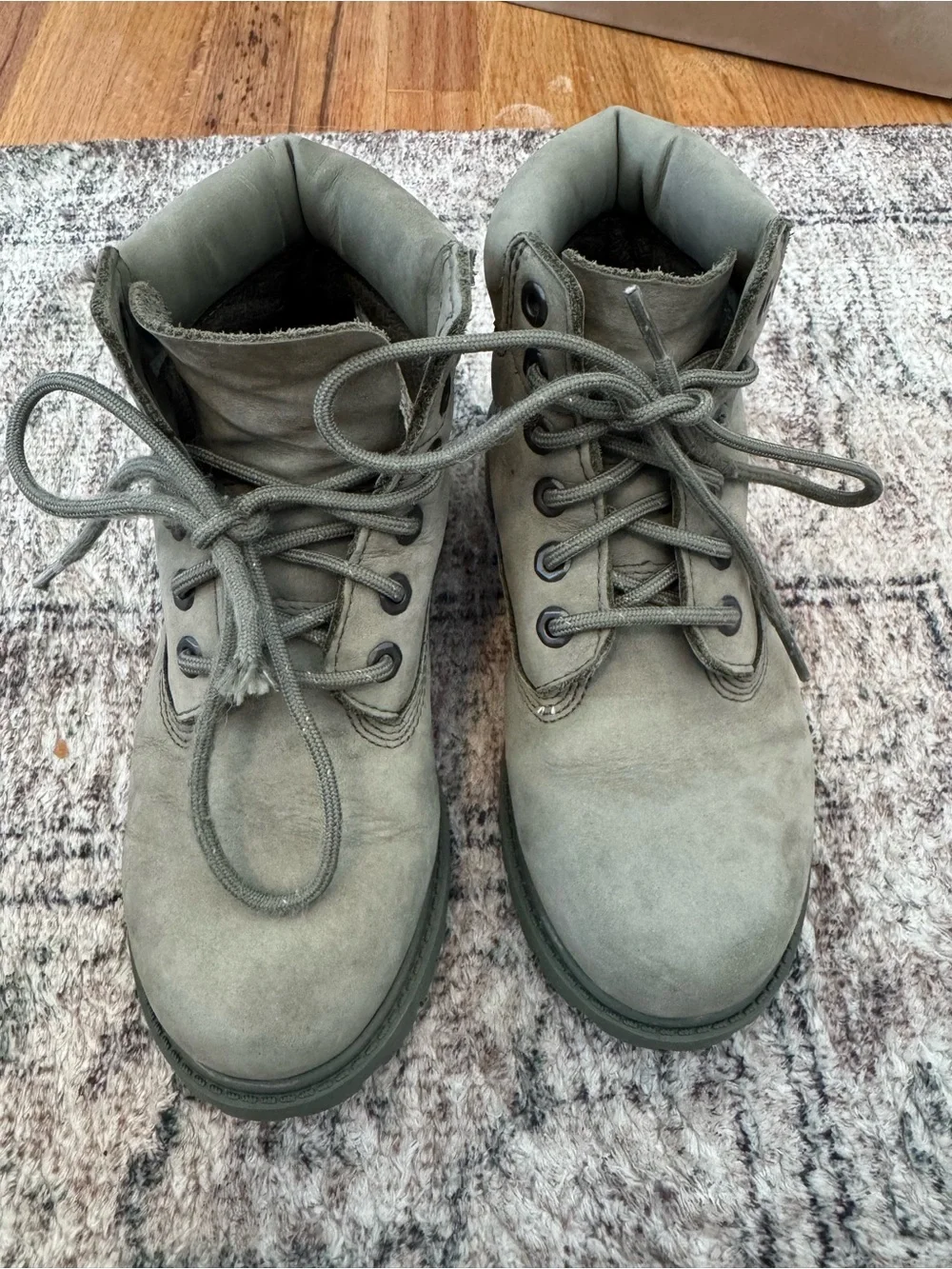Timberland Olive Gray boots